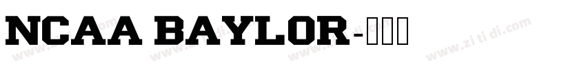 NCAA Baylor字体转换